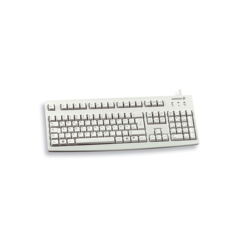 Cherry G83-6104 Tastatur USB US-Englisch Layout mit EURO Symbol schwarz